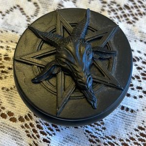 Halloween baphomet decor box